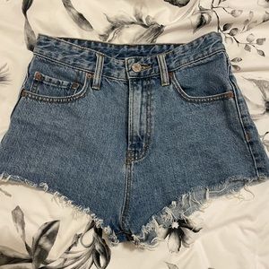 cheeky jean shorts